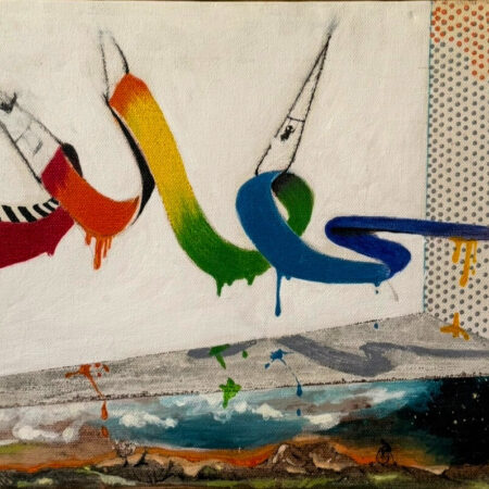 Alex Baciu - Peisaj cu biciclist