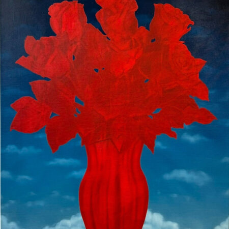 Beaver - Vază cu flori roșii